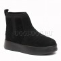 Женские черные угги ботинки UGG Classic Boom Bootie Black